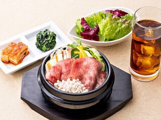 Tokusen Wagyu U Daishougun - 2023.3.2～新ランチ【牛タンしゃぶしゃぶのさっぱりうま塩チゲセット】