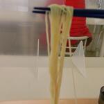 ボンルパ - 豚骨ラーメンの麺の状態 (2023.02.25)