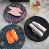 回転寿司 魚どんや - 料理写真:富士山サーモン　コハダ　ぶりとろ