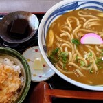 Udon Tsurukichi - カレーうどん＆鳥天ミニ丼セット（Bセット）