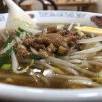 台湾料理 翠芳 - 豆芽麺（もやし麺）の肉燥