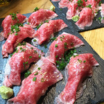 Morino Kakurega - 黒毛和牛炙り肉寿司