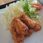 定吉 - カキフライ定食1350円