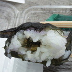 道の駅　熊野きのくに - めはり寿司の中身