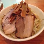 極太濁流ラーメン ら・けいこ - 汁なし　￥740　　メンマ　￥50 　炙り煮豚　￥350