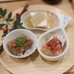Touka - 前菜3種盛り