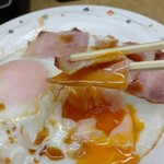 信濃路 - 黄身にベーコン、大好き