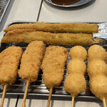 Kushi Katsu Tanaka Kurakuen Ten - アスパラ、うずら、串カツ豚