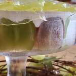 ラトリエ ア マ ファソン - 葡萄好きに捧げるシャインマスカットのグラスデザート　馥郁たる花の香りの揺蕩う貴腐ワインのゼリー　天然レモンバーベナのアイス⑤