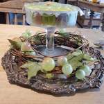 ラトリエ ア マ ファソン - 葡萄好きに捧げるシャインマスカットのグラスデザート　馥郁たる花の香りの揺蕩う貴腐ワインのゼリー　天然レモンバーベナのアイス①