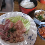 焼肉清和 - ミックスランチ（半醤油ラーメン付き）1,200円