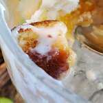 ラトリエ ア マ ファソン - 葡萄好きに捧げるシャインマスカットのグラスデザート　馥郁たる花の香りの揺蕩う貴腐ワインのゼリー　天然レモンバーベナのアイス⑥