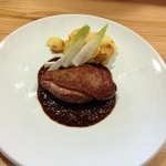 カフェ チルコリーノ - 20130630 　合鴨焼き　デミマスタードソース