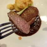 カフェ チルコリーノ - 20130630 　合鴨焼き　デミマスタードソース