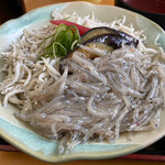 安芸しらす食堂 - 釜揚げちりめん丼プラスどろめ丼