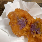 お食事処 だんらん日和 - 本日のランチ(¥1,650) かぼちゃと紫芋のコロッケ