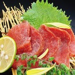 Horse meat loin sashimi