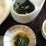 八女茶カフェぶんぶく - 飲み終わった後のお茶っぱがまた美味しいです。