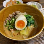 お食事処 だんらん日和 - 本日のランチ(¥1,650) メイン:牛肉豆富の信州味噌仕立て