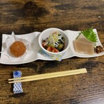 お食事処 だんらん日和 - 本日のランチ(¥1,650) 前菜