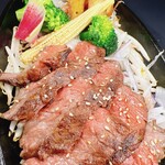 Beef skirt Teppan-yaki