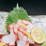 Octopus sashimi