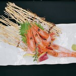 sweet shrimp sashimi