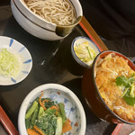 Takino ya - かつ丼とかけ蕎麦のセット