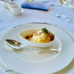ラ・メール - ポーチドエッグのグラチネ