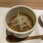 鮨 つむぎ - ごぼうの茶碗蒸し