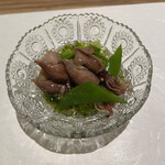 鮨 つむぎ - ホタルイカと青海苔のジュレ