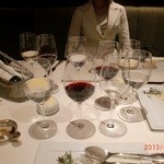 メゾン ポール・ボキューズ - ランチからグラスだらけ・・・