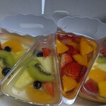 フルーツピークス - フルーツ杏仁、フルーツプリン、きらぴ香とせとかのパニエ