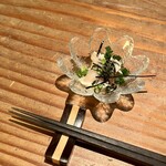 蕎麦切り 旗幟 - お通し