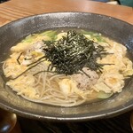蕎麦切り 旗幟 - 鴨つくねとじ蕎麦1,370円