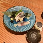 蕎麦切り 旗幟 - 自家製しめ鯖780円