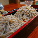 佐野屋 そば店 - 天ぷら付き味くらべ＠税込1,750円：ピントは粟野産