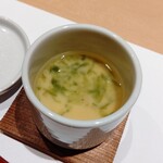 Tamachi Washoku Fukuju - アサリと生海苔の茶碗蒸し