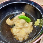 山形料理と地酒 まら - 自然薯の磯辺揚げと白子