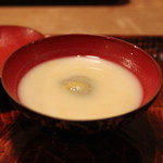 光安 - 留椀　蕎麦がき の白味噌仕立　(2013/06)