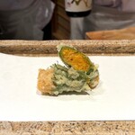日本橋 蕎ノ字 - うに大葉巻き