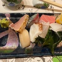 あまの - あまの自慢の刺身の盛り合わせ。
                 
                新鮮で美味しい刺身は福岡の居酒屋では欠かせませんね。