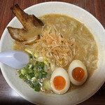 麺屋 龍次 - 味噌ネギチャーシュー(麺ハーフ)