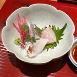 おおたに - 石鯛　サヨリ　スミイカのお造り