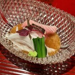 おおたに - メジマグロのお造り　とろみ醤油