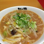 越後秘蔵麺 無尽蔵 - 「野菜味噌らーめん」着丼＼(^o^)／