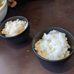 大勝軒 しのや - 私と兄ぃは、モーニングサービスから半ライスをチョイス!!