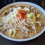 大勝軒 しのや - 兄ぃが頼んだ、ラーメン拓郎の中盛り(茹で前450g)　(税込900＋120＝1,020円)