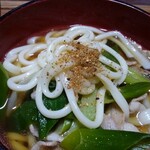 境の麺工房 - 七味フリフリ