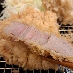 とんかつ 蒼樹 - 林SPFポークのリブロースはこんな感じ